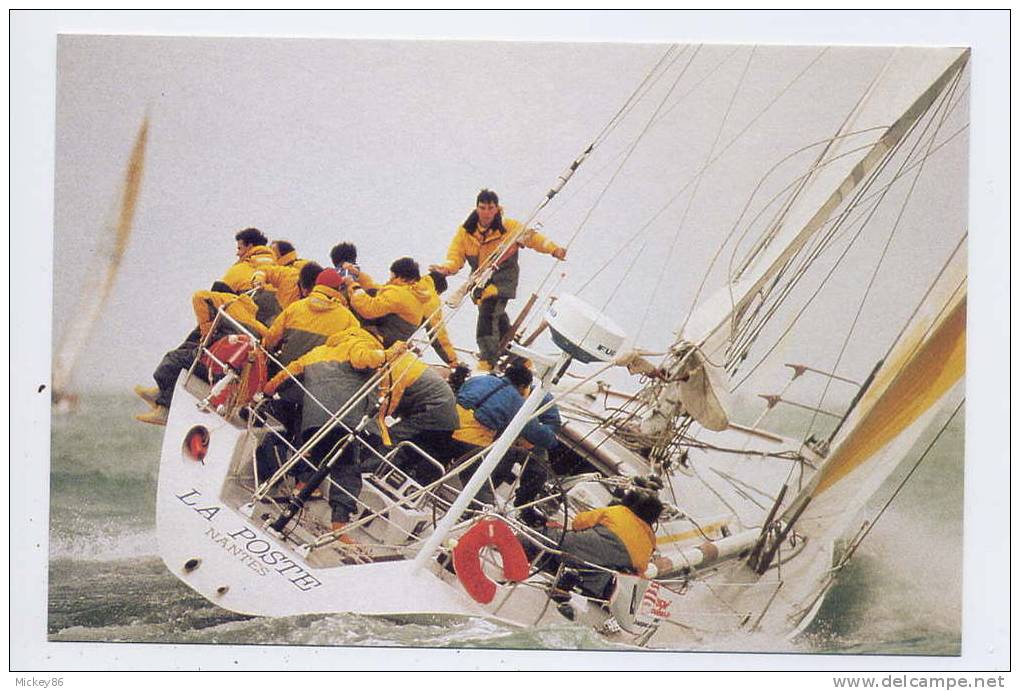 1990-FRANCE-Entier Postal--CP 58---Bateau"La Poste" Dans La Course Autour Du Monde--Sport--Voile------ ----------------- - Prêts-à-poster:  Autres (1995-...)