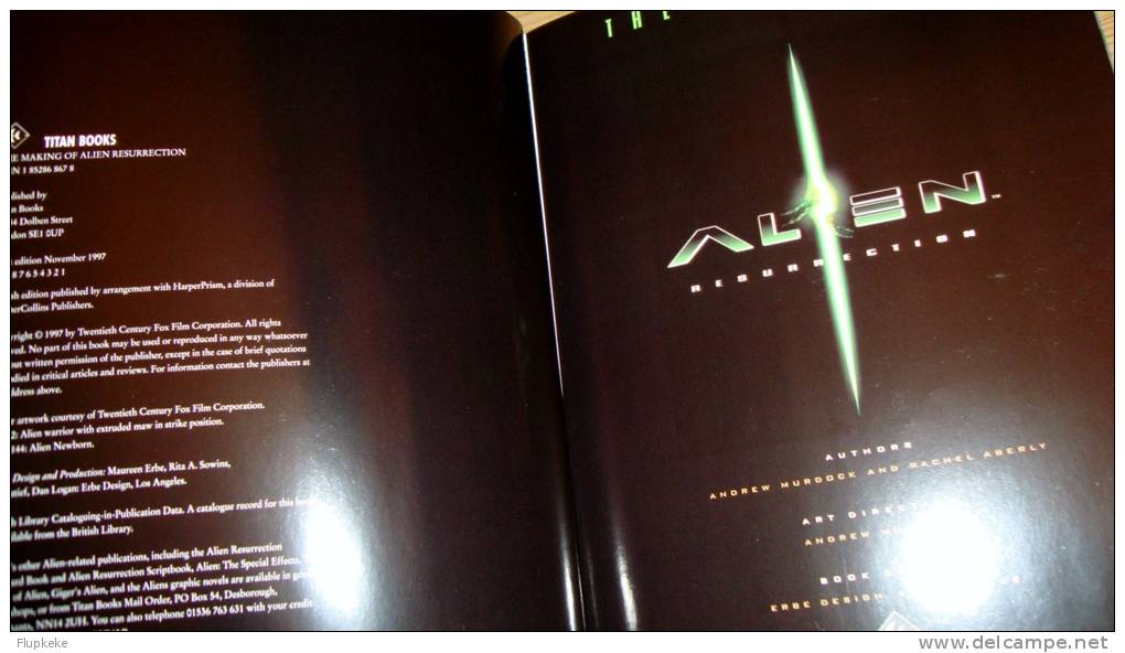 The Making Of Alien Resurrection Rachel Aberly & Andrew Murdock Titan Books 1997 - Films