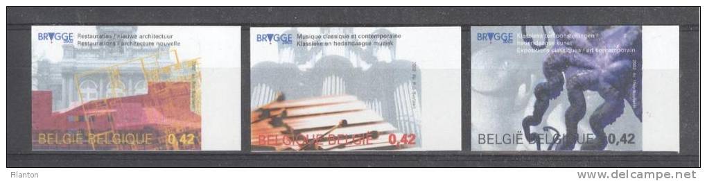 BELGIE - OBP Nr 3058/3060 - ONGETAND/NON-DENTELE (genummerd/numéroté) - Brugge - MNH**  - Cote 30,00 € - Autres & Non Classés