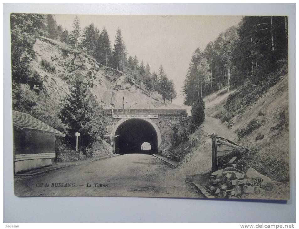 Cpa Col De Bussang Le Tunnel - DE01 - Col De Bussang