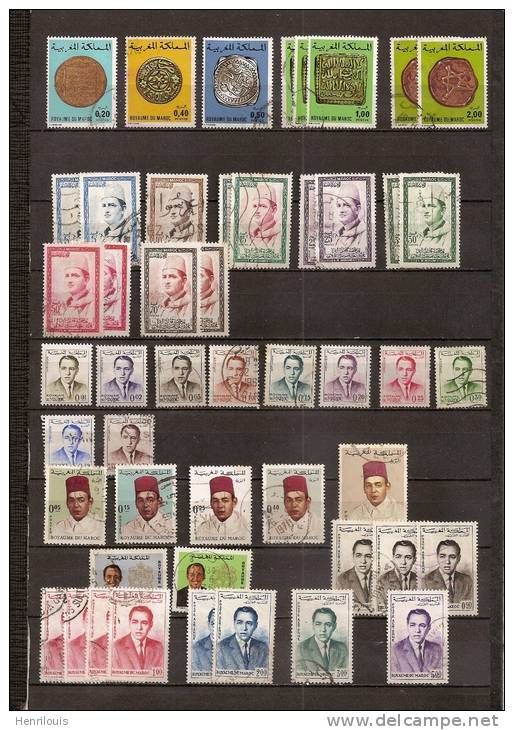 MAROC Lot De Timbres  Oblitérés  Voir 2 Scans     (ref 627 ) - Mezclas (max 999 Sellos)