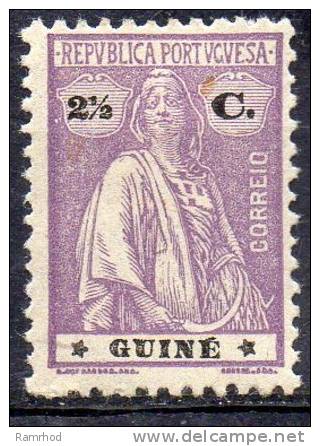 PORTUGUESE GUINEA 1914 Ceres  21/2c. - Violet  MH - Portuguese Guinea