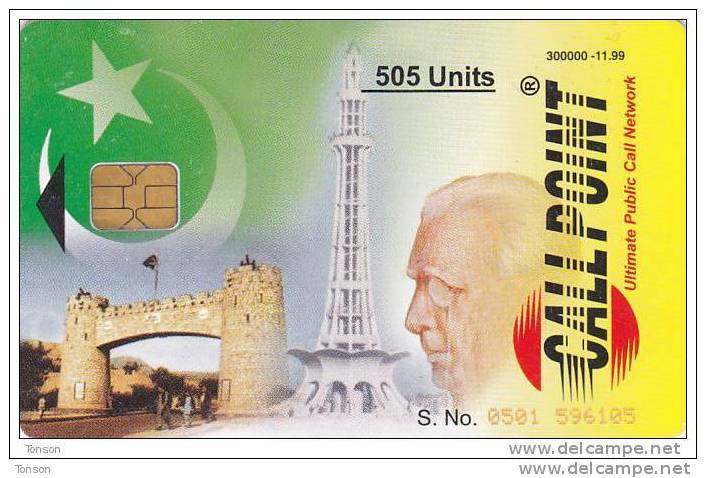 Pakistan, CP05,  Montage Of Pakistan 505u 11/99. 2 Scans - Pakistán