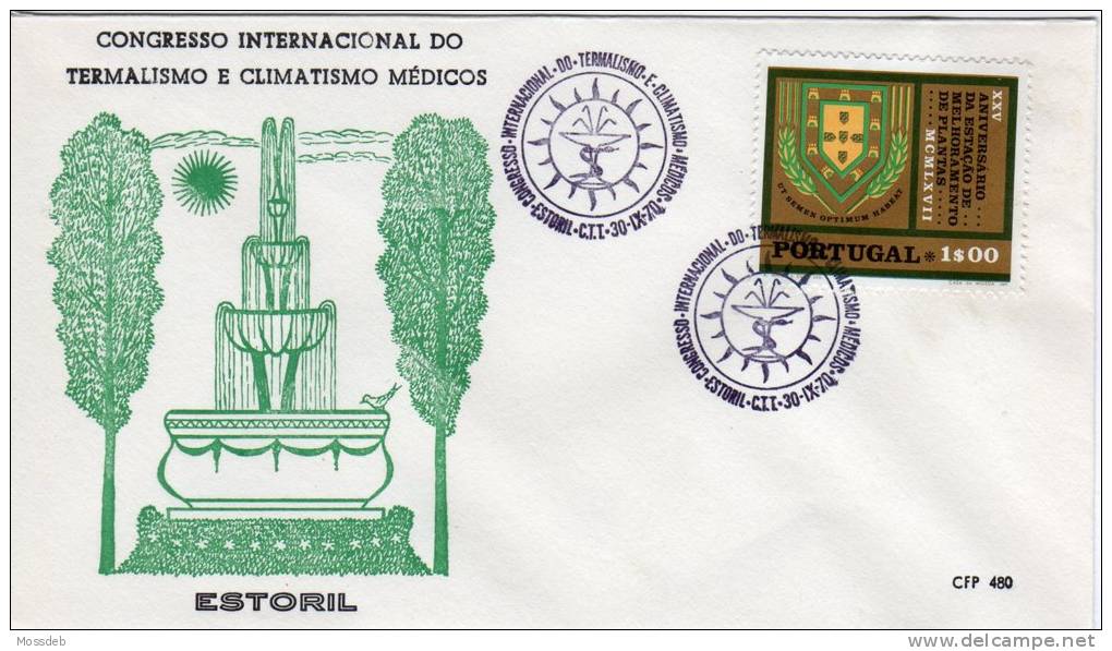 PORTUGAL 30-9-1970 CONGRESSO INTERNACIONAL DO TERMALISMO E CLIMATISMO MÉDICOS - Kuurwezen