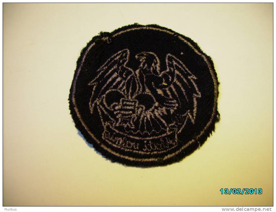 ESTONIA  SCOUTING  , BOY SCOUT , YOUNG EAGLES    PATCH  ON THE UNIFORM - Scouting