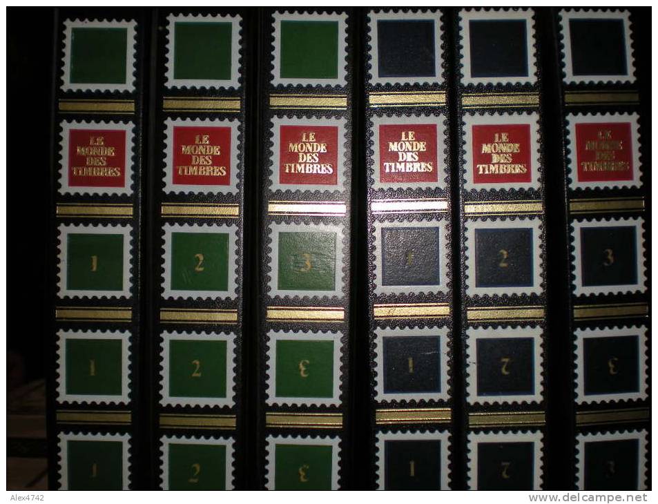 Collection Alpha De Timbres. 86 Pays, 971 Timbres + Histoire De La Philatélie 3 Albums Pour 593 Pages Collection De 1980 - Collections (en Albums)