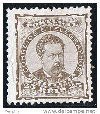 1882  Don Luiz  25 R  Dentelé / Perf 12&frac12; * MH - Unused Stamps
