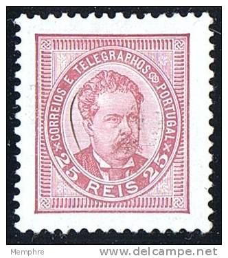 1882  Don Luiz  25 R  Dentelé / Perf 11&frac12; * MH  Réimpression De 1900 Reprint - Neufs