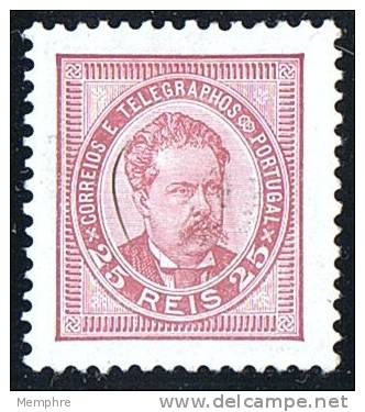 1882  Don Luiz  25 R  Dentelé / Perf 11&frac12; * MH  Réimpression De 1900 Reprint - Ongebruikt