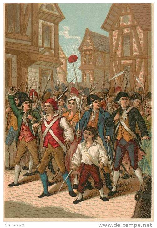 Chromos Réf. 102. Manifestation Populaire - 20 Juin 1792 - Ed. Gibert-Clarey - Tours - Autres & Non Classés