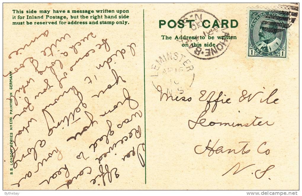 Pass Of Brander, Loch Awe Dinna Forget Receiving Postmark: Leminster, NS AP 16 1? - Argyllshire