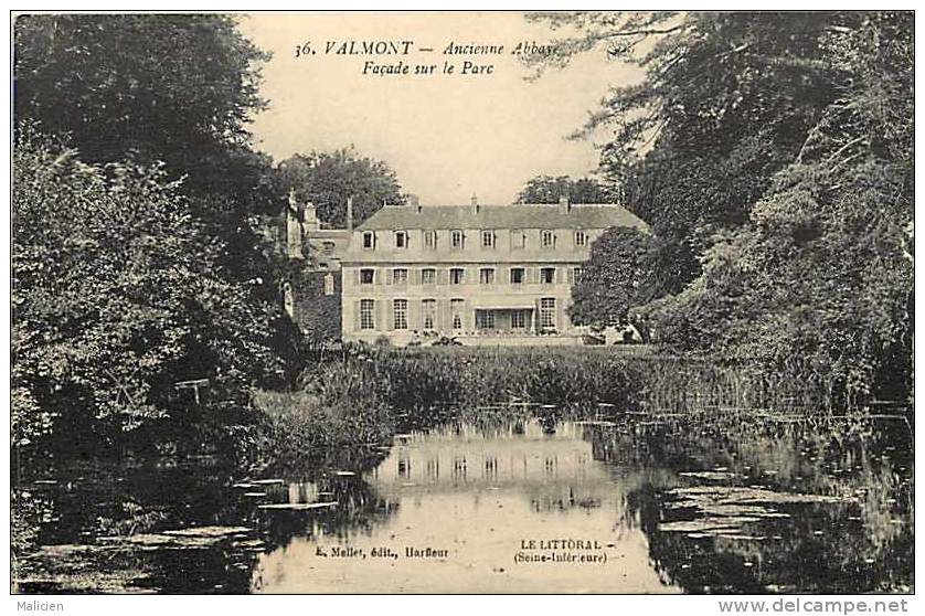 Seine Maritime -ref A756- Valmont - Ancienne Abbaye   - Carte Bon Etat   - - Valmont