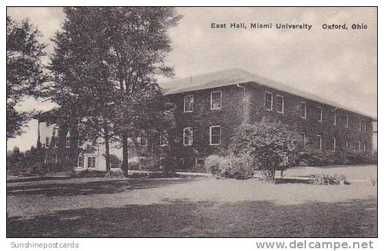 Ohio Oxford East Hall Miami University Albertype - Other & Unclassified