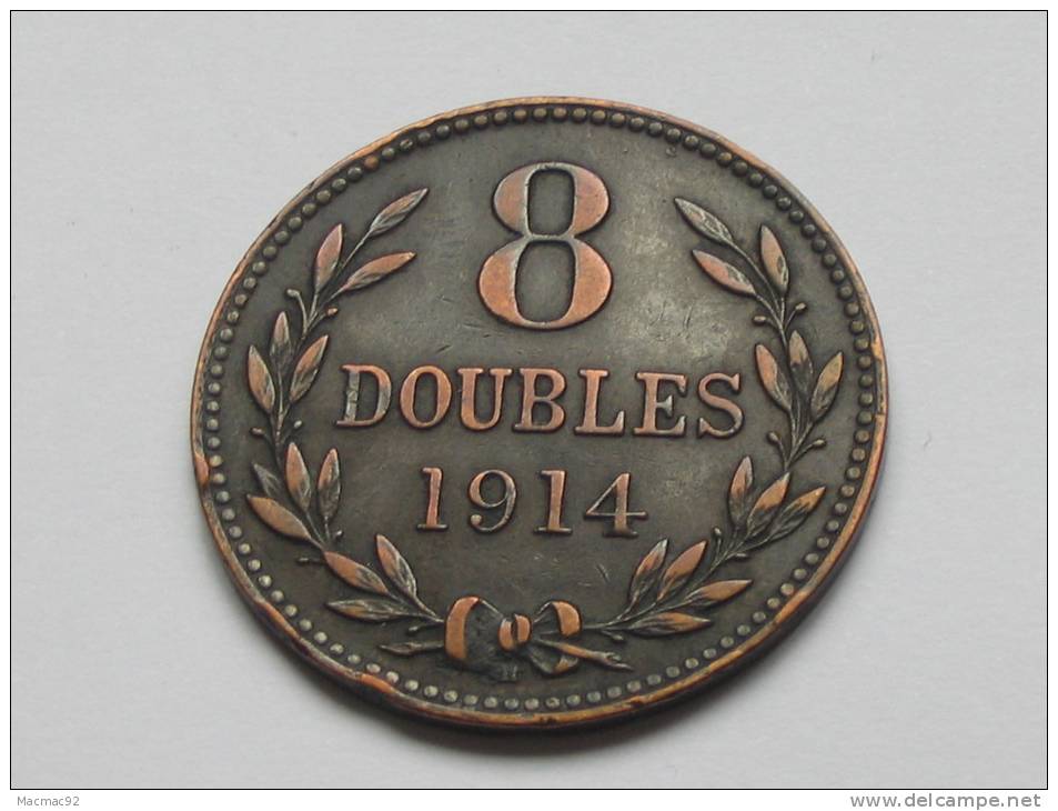 8 Doubles 1914 - GUERNESEY -. - Guernesey