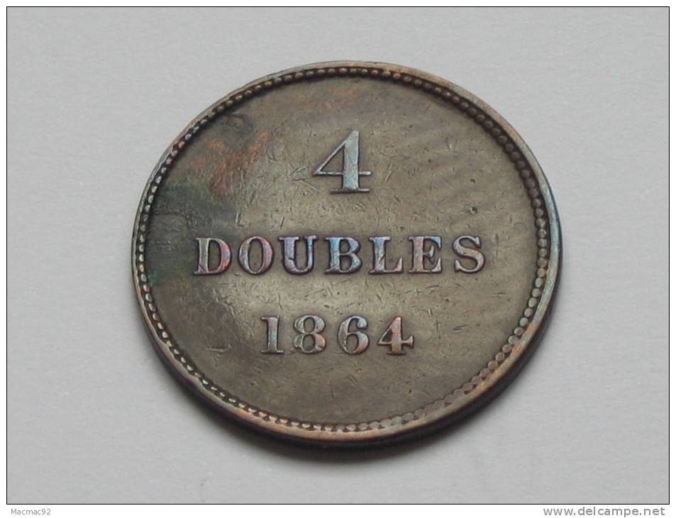 8 Doubles 1864 - GUERNESEY -. - Guernsey