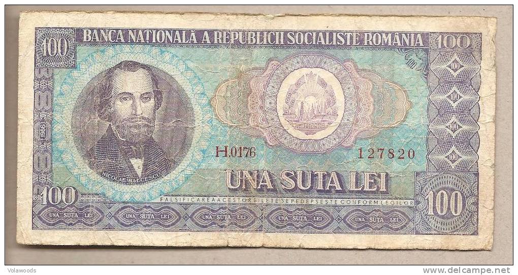 Romania - Banconota Circolata Da 100 Lei P-97a - 1966 - Roumanie