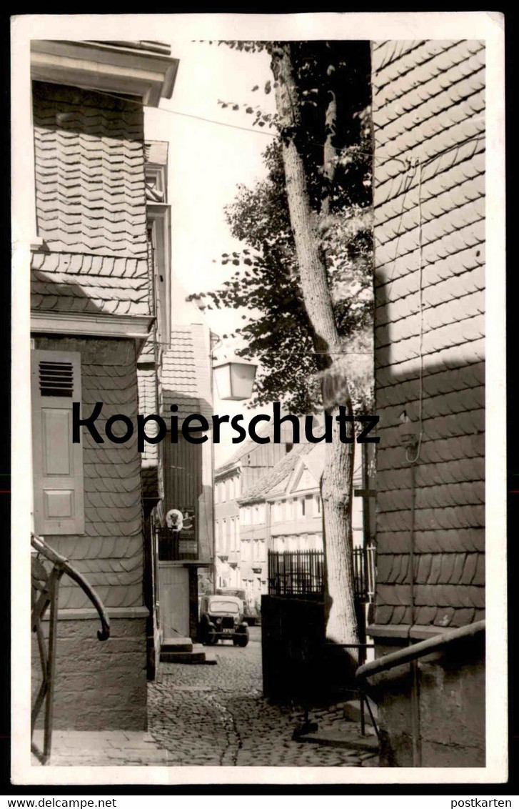 ALTE FOTO POSTKARTE SCHWELM 1956 GASSE LKW REKLAME BERGER KAKAO SCHOKOLADE STOLLWERCK Ansichtskarte Postcard Cpa Photo - Schwelm