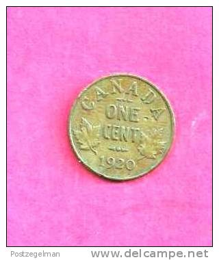 CANADA 1920, Circulated Coin, VF, 1 Cent George V, Bronze, Km 28, C90.022 - Canada