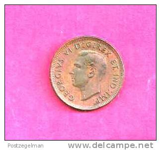 CANADA 1942, Circulated Coin, XF, 1 Cent George VI, Bronze, Km 32, C90.025 - Canada