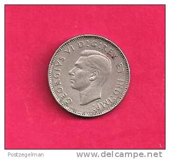 CANADA 1939, Circulated Coin, XF, 5 Cent George VI, Nickel, Km 33, C90.026 - Canada