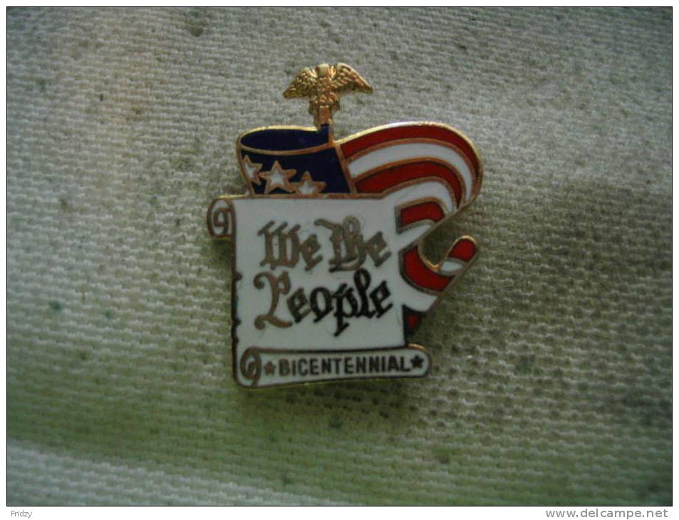 Pin's Du Bicentenaire De La Constitution De Etats Unis. "We The People" - Army