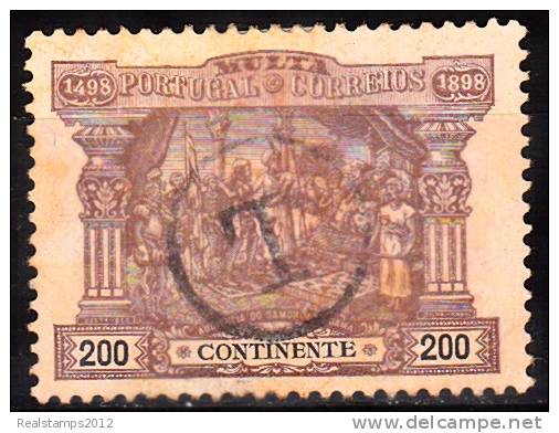 PORTUGAL (PORTEADO) - 1898   4.º Centº Da Descoberta Do Caminho Marítimo Para A Índia.  200 R.  (o)  MUNDIFIL  Nº 6 - Oblitérés