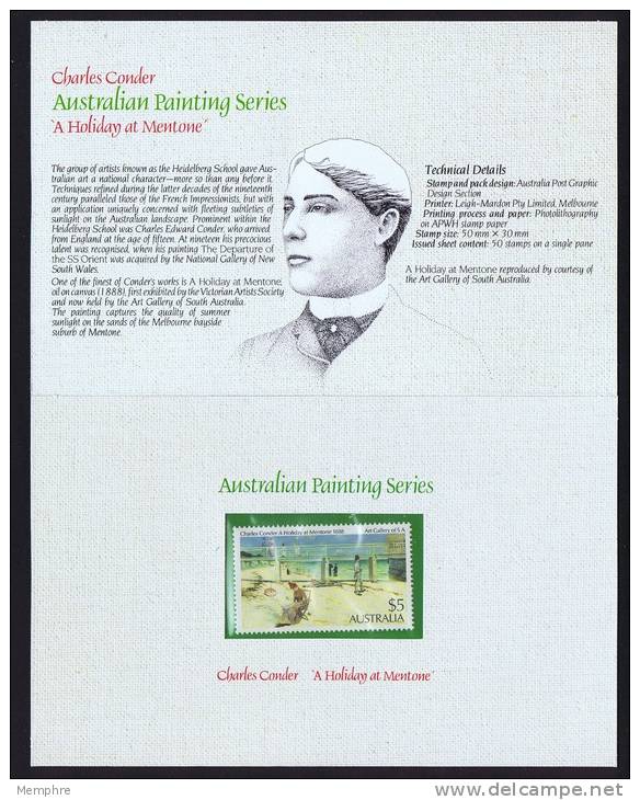 $5  Value Ausralian Painting  In Original Australia Post Folder  MNH ** - Mint Stamps