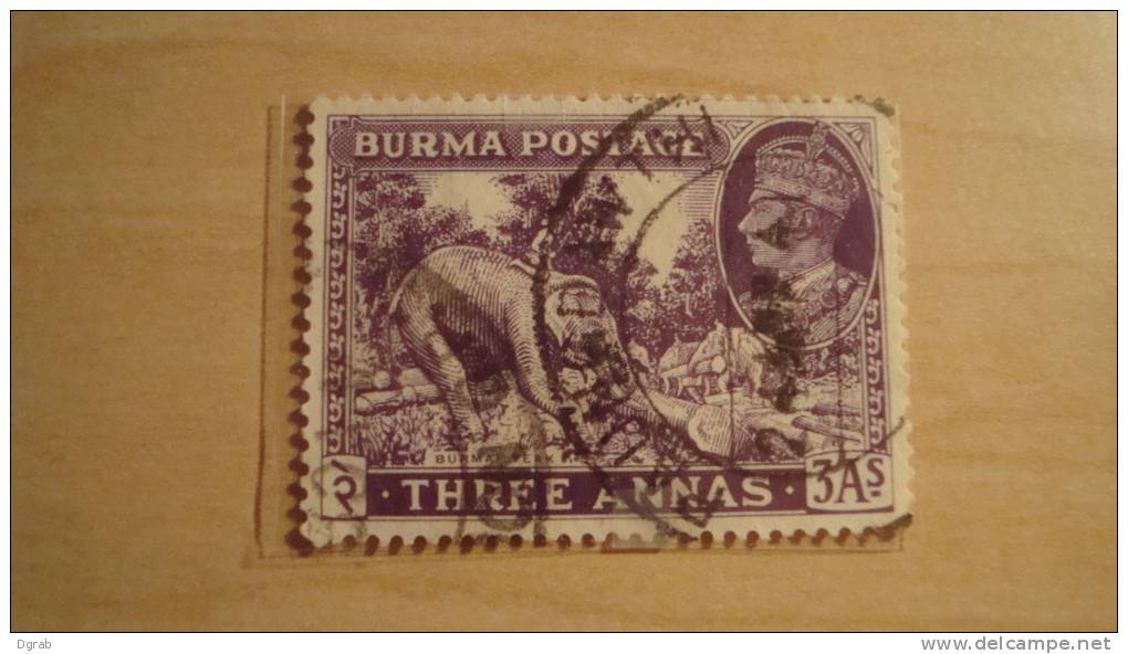 Burma  1938  Scott #26  Used - Burma (...-1947)