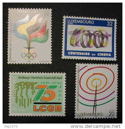 LUXEMBURGO 1996  -  ANIVERSARIOS - YVERT Nº 1342-1345 - Unused Stamps