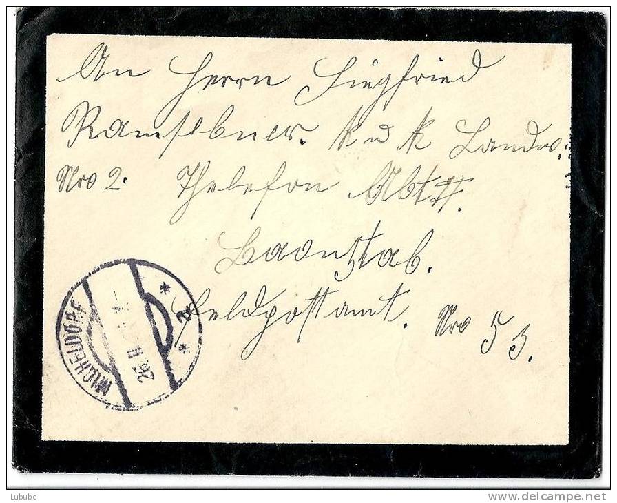 Trauerbrief  Micheldorf Ins Felde          1916 - Briefe U. Dokumente