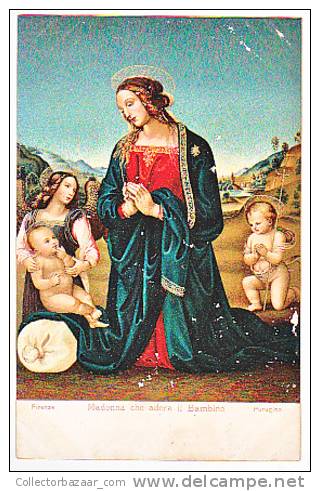 Jesus Lot Of 6 Carte Postale Religious Christmas Art Painting Stengel Original Postcard Cpa Ak (W3_1395) - Paintings, Stained Glasses & Statues