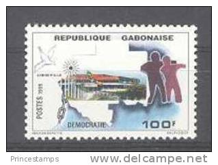 Gabon (1999)  Yv. 974  /  Democracia - Democratie - Democracy - Autres & Non Classés