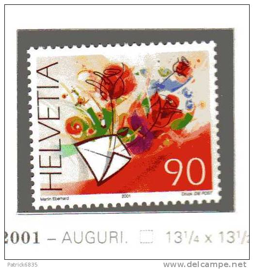 Svizzera ** - 2001 - Auguri Unif. 1678 - Ungebraucht