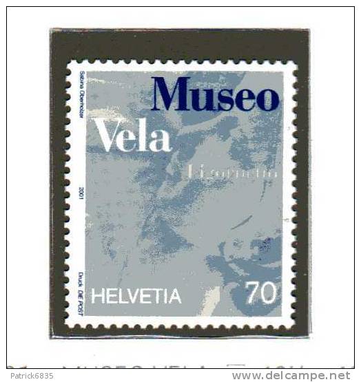 Svizzera ** - 2001 - Museo Vela.   Unif. 1686 - Nuevos