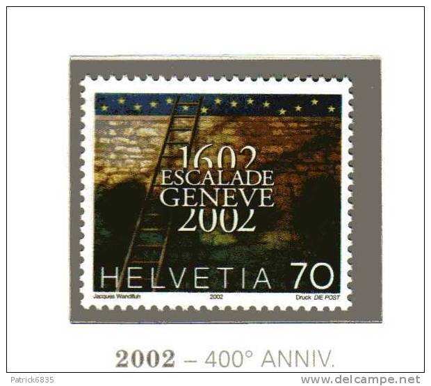 Svizzera ** - 2002 - Anniversari.   Unif. 1710/11 - Ungebraucht