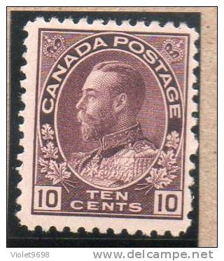 CANADA : TP N° 97 * - Unused Stamps