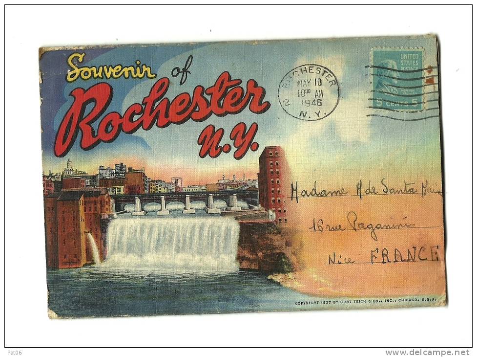 NEW YORK  ROCHESTER  Obl.1946 /  FRANCE - Rochester