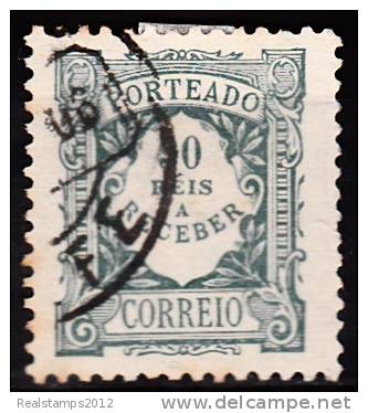 PORTUGAL  ( PORTEADO ) - 1904.   Emissão Regular. Valor Em Réis.   30 R.  (o)  MUNDIFIL  Nº 10 - Gebraucht