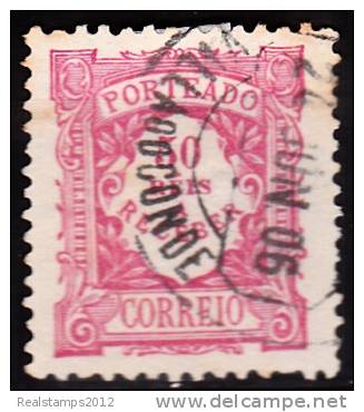 PORTUGAL ( PORTEADO ) - 1904.   Emissão Regular. Valor Em Réis.   50 R.    MUNDIFIL  Nº 12 - Oblitérés