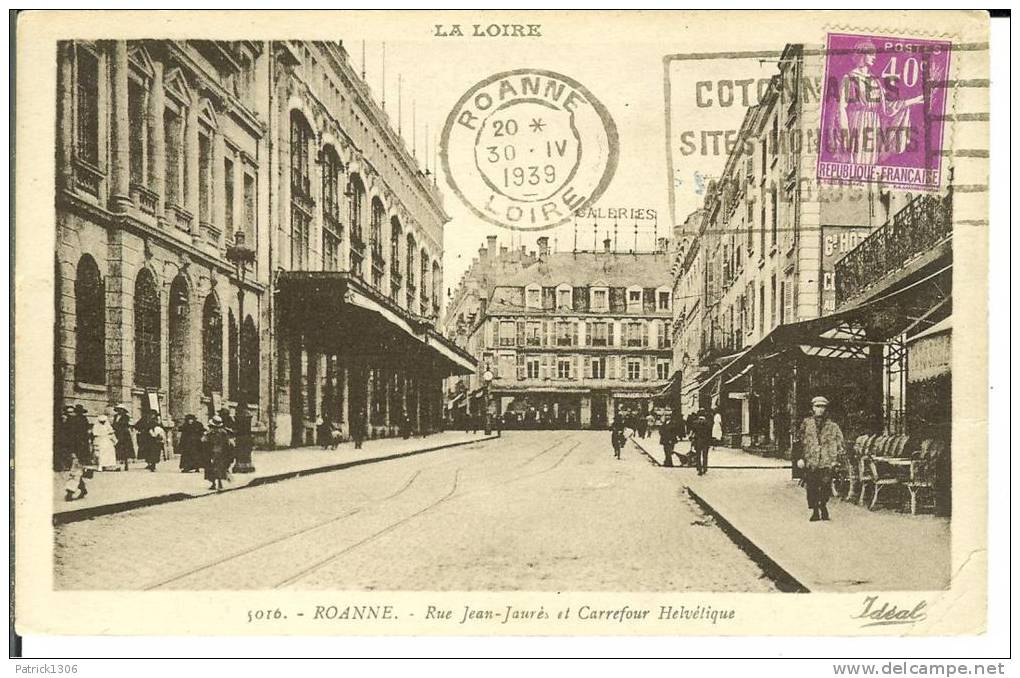 CPA  ROANNE, Rue Jean Jaurés  7568 - Roanne