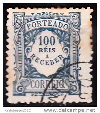 PORTUGAL  ( PORTEADO ) - 1904.   Emissão Regular. Valor Em Réis.   100 R.  (o)  MUNDIFIL   Nº 13 - Gebraucht