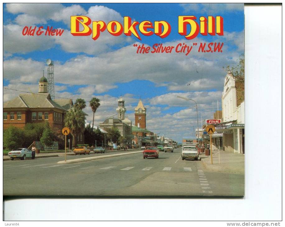 (02) Postcard View Folder - Depliant De Carte Postale - NSW - Broken Hill - Broken Hill