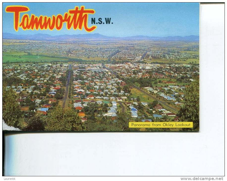 (02) Postcard View Folder - Depliant De Carte Postale - NSW - Tamworth - Tamworth