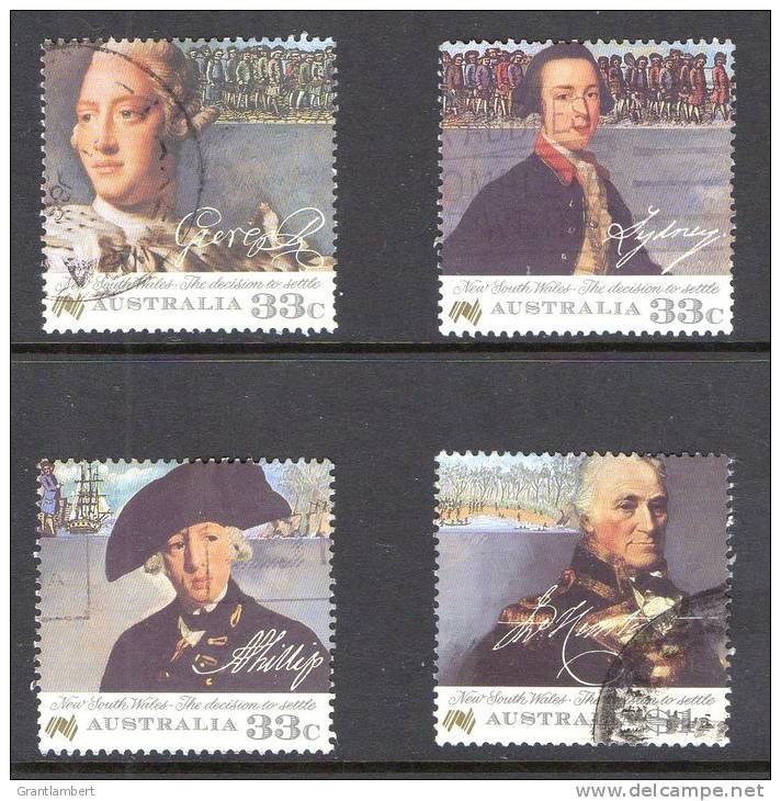 Australia 1986 New South Wales - The Decision To Settle Set Of 4 Used - - - Gebraucht