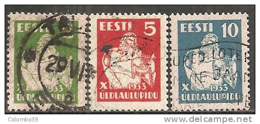 Estonia 1933 Usato - Mi. 99/101 - Estonia