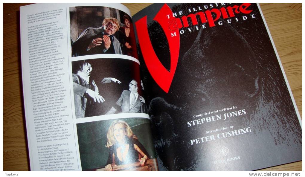 The Illustrated Vampire  Movie Guide Stephen Jones Introduction Peter Cushing Titan Books 1993 - Film