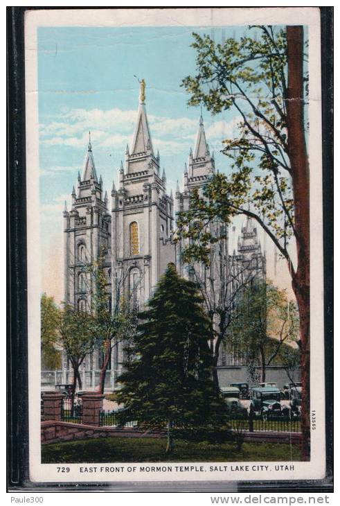 Salt Lake City - East Front Of Mormon Temple - Salt Lake City