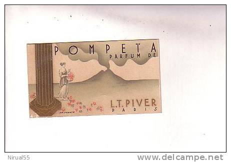 Carte Parfumee POMPEIA L.T.PIVER - Anciennes (jusque 1960)