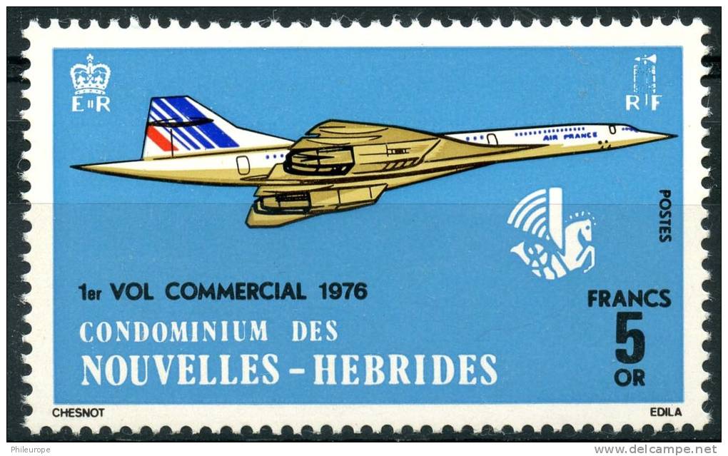 Nouvelle Hébrides (1976) N 424 (*) Sans Gomme - Autres & Non Classés