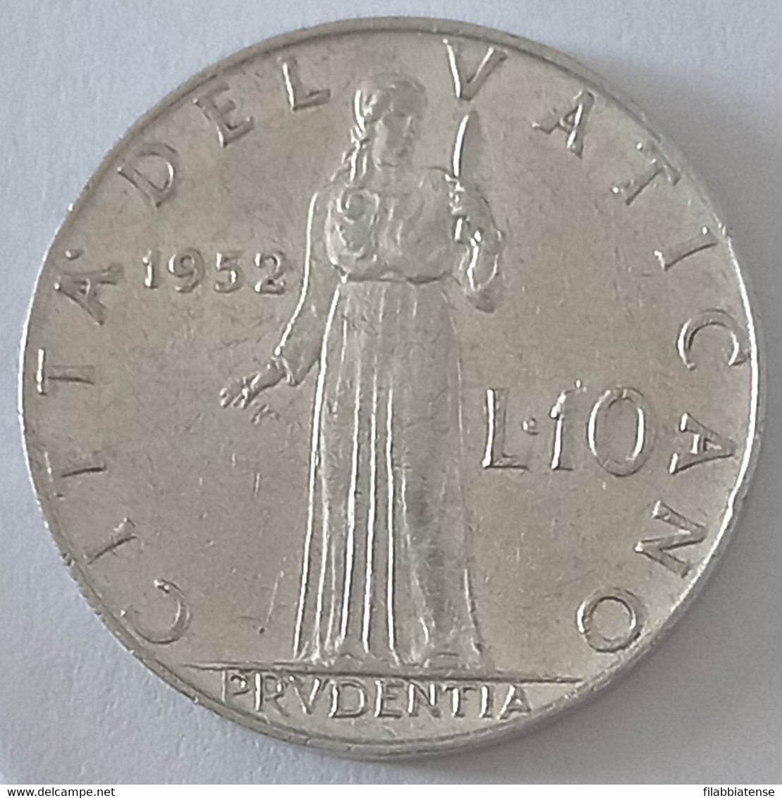 1952 - Vaticano 10 Lire    ----- - Vaticano (Ciudad Del)